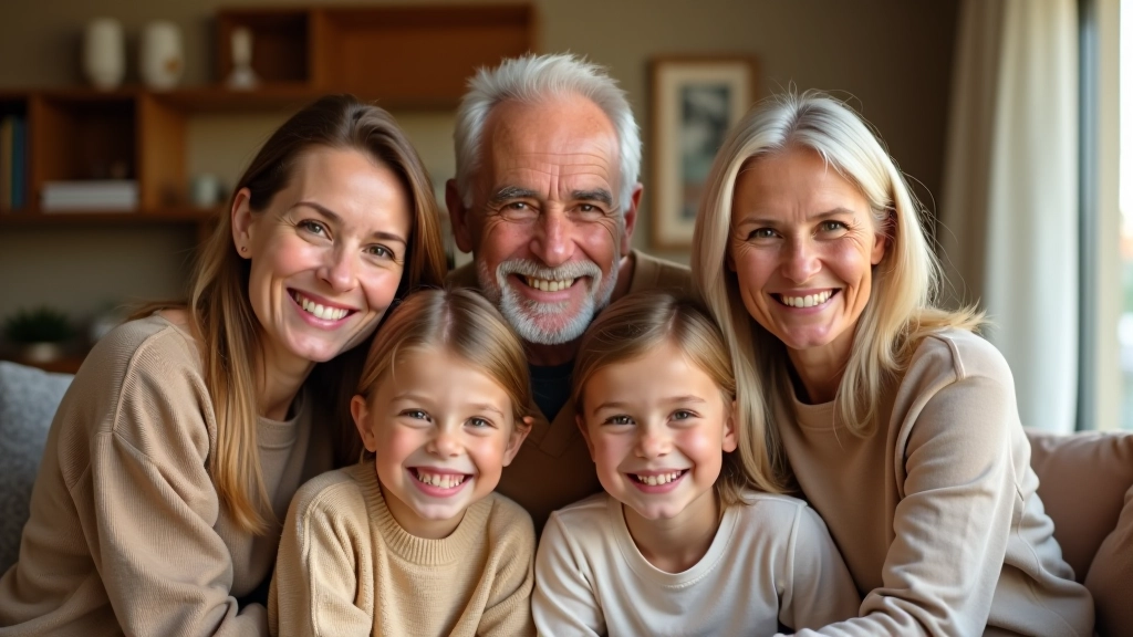 Aile üyeleri, farklı yaşlardaki insanlar, uyumlu ortamda birlikte zaman geçiriyor, sıcak ışık